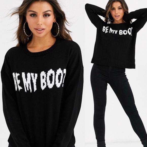 2/$20 🛍️ Missguided Be My Boo sweater - Picture 1 of 5